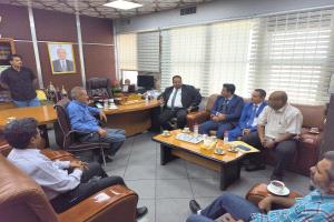 تعزيزاً للتنسيق المشترك: لقاء ودي بين قيادتي شركة النفط فرع عدن ومصافي عدن