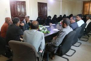 مدير الشؤون الاجتماعية والعمل بالضالع يناقش مع إدارة مركز المعاقين تحديات العمل وسبل معالجتها