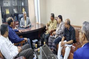 محافظ لحج يلتقي مسؤولي الأمم المتحدة لتدشين مشروع تعزيز القدرة على التكيف مع تغير المناخ في دلتا تبن