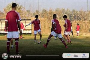 منتخب تحت 23 عام يجري أولى حصصه التدريبية في معسكره الخارجي بالقاهرة