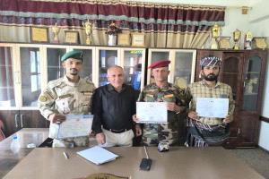 الملازم اياد بجاش يجتاز دورة السرايا بنجاح ويتفوق بين 300 دارس