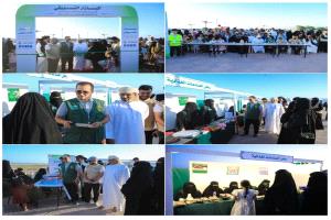 مركز الملك سلمان للإغاثة يدشن البازار التسويقي بمديرية الغيضة