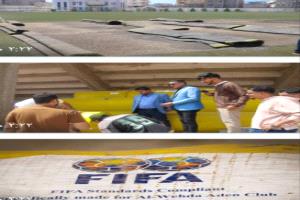 "الشاذلي" و "معاوية" يدشنان مشروع تأهيل ملعب نادي وحدة عدن بالعشب الصناعي المعتمد من الفيفا