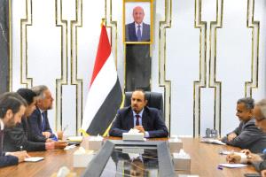 بن ماضي يبحث مع وفد الاتحاد الأوروبي تعزيز التعاون والاستقرار ودعم جهود السلام والاقتصاد المحلي