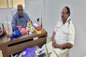 لقاء ضم عضوي اللجنة العليا لفعالية اليوم العالمي للصقور لمناقشة الترتيبات النهائية للفعالية