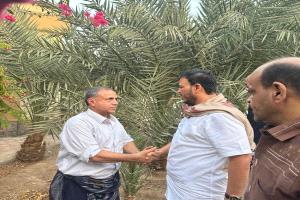 عضو مجلس القيادة الرئاسي، الدكتور عبدالله العليمي يعزي رئيس جامعة عدن في وفاة حفيده