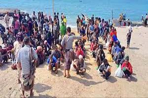 شبوة.. وصول 255 مهاجراً إفريقياً إلى سواحل رضوم وسط إجراءات أمنية مشددة في عتق