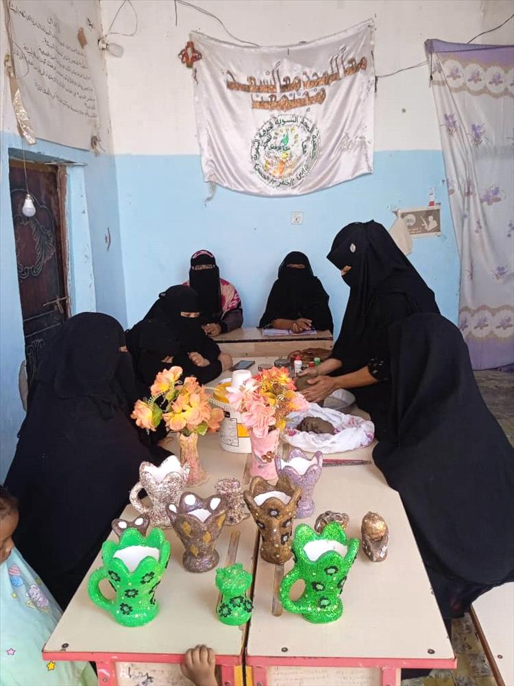 جمعية المجد تحقق إنجازًا في الأعمال اليدوية والفنون الحرفية في إبين الحصن