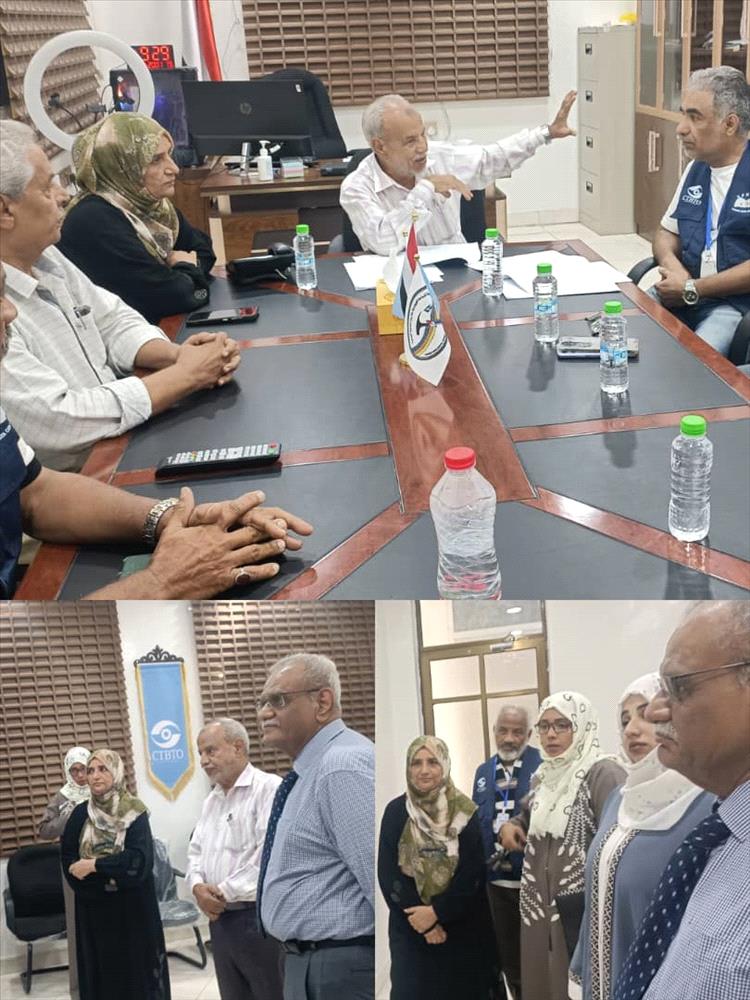نائب مدير مكتب رئاسة الجمهورية يزور مقر هيئة المساحة الجيولوجية والثروات المعدنية بعدن ويطلع على مركز البيانات الوطني