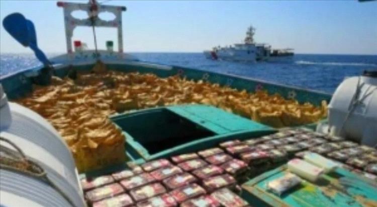 لحج.. ضبط قارب محمّل بأكثر من نصف طن مخدرات ضمن حملة أمنية مكثفة
