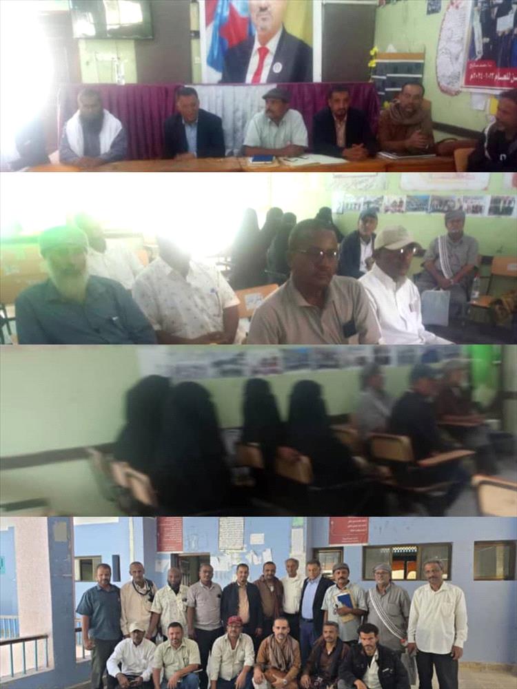 فريق التوجيه التربوي لحج في جولة ميدانية لمدارس يهر