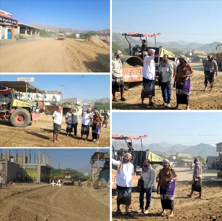 برعاية المحافظ التركي..تدشين  رصف شارع هام في طورالباحة