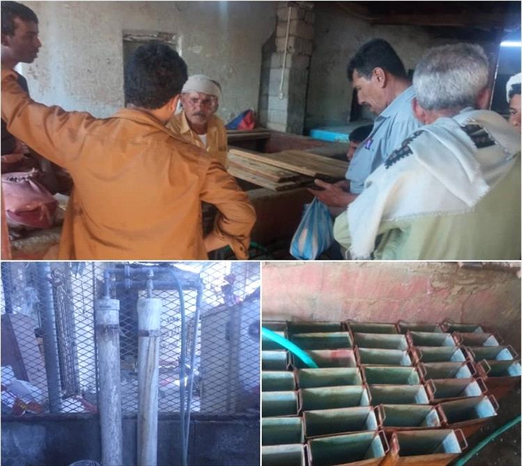 مكتب اشغال المحفد ينفذ نزول ميداني إلى مصانع الثلج ومعامل تحلية المياه بمركز المديرية