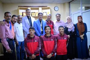 الشاذلي يستقبل بعثة بعثة المنتخب الوطني لالعاب القوى للشباب ويقيم لهم مأدبة غداء
