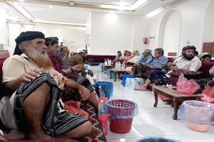 وجهاء قبائل يافع يؤدون واجب العزاء في استشهاد الشيخ مهدي العقربي