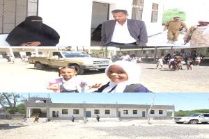 محافظ أبين يتفقد مدرسة 14 أكتوبر بزنجبار التي تم فيها إنجاز أربعة فصول دراسية بتمويل من السلطة المحلية