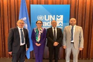 وزير الصناعة والتجارة يبحث مع أمين عام (الأونكتاد) تعزيز التعاون ودعم التنمية المستدامة في اليمن