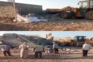 المقدم الحالمي أثناء إزالة أبنية عشوائية بخور مكسر : مستمرون في إزالة العشوائيات وارجاع الحقوق لأصحابها