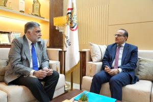 وزير الصحة يبحث مع ممثل منظمة الصحة العالمية سبل تعزيز النظام الصحي الوطني