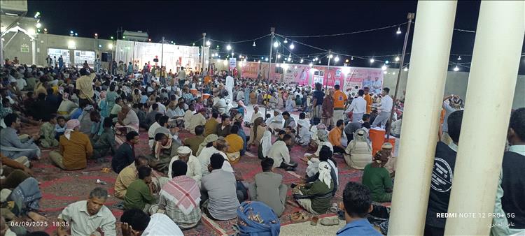 مدينة العقاد بمديرية القطن تحتفل بالزواج الجماعي الاول وتزف عدد 12 عريس وعروسة