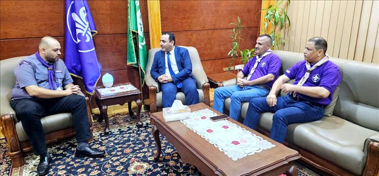 وفد اليمن يلتقي الأمين العام للمنظمة الكشفية العربية على هامش لقاء رؤساء الجمعيات الكشفية