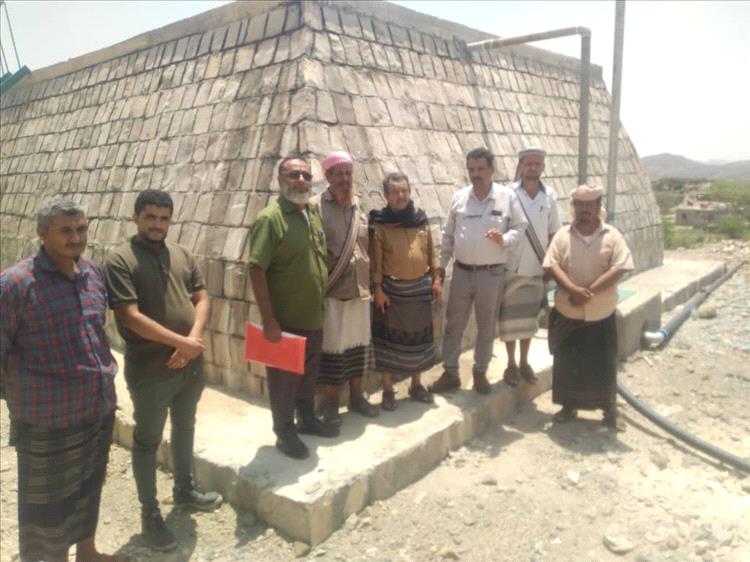مأمور لودر يدشن تسليم خزان مياه أماجل المُقدم من الصندوق الاجتماعي للتنمية فرع عدن