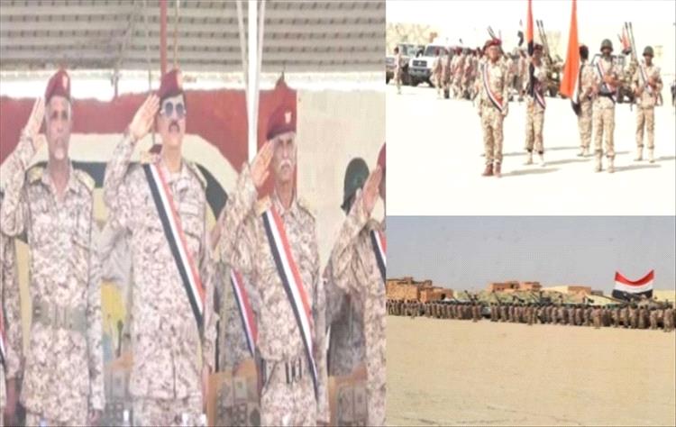 اللواء 315 مدرع يقيم عرضاً عسكرياً بمناسبة ذكرى ثورتي سبتمبر وأكتوبر