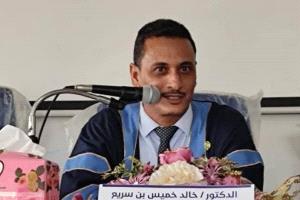 الشيخ علي بن فهيد يهنئ د. خالد سريع بمناسبة حصوله على درجة الأستاذية