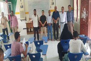 كلية صبر للعلوم والتربية جامعة لحج تدشن امتحانات المفاضلة للعام الجامعي 2025/2026م