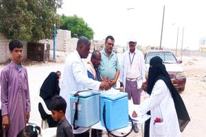مدير التثقيف والإعلام الصحي بالمهرة يتفقد سير العمل لنشاط الايصالي التكاملي بمديرية الغيضة 2025م