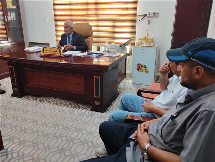 مدير عام جمرك شحن يناقش مع مدراء الإدارات آلية تنفيذ قرارات اللجنة العليا لتنظيم الواردات