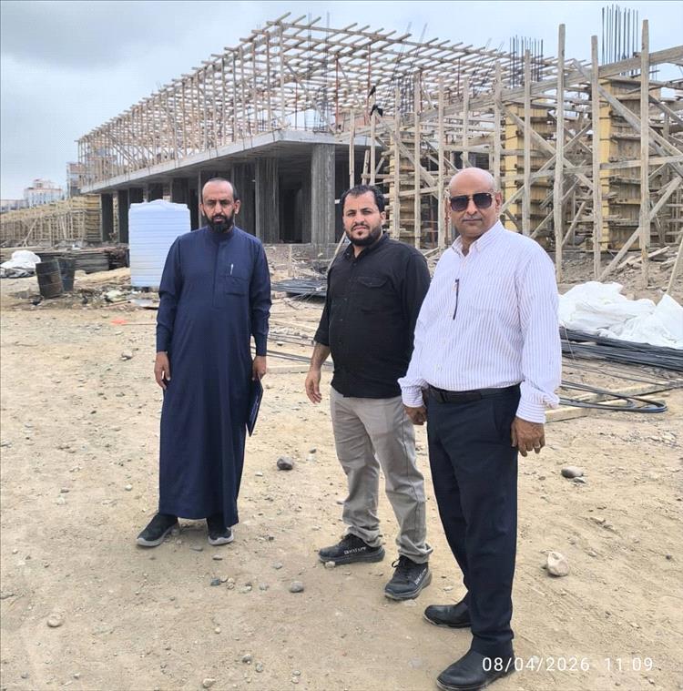 الزميل / نضال فارع يقوم بزيارة الى مشروع  ابراج المنصورة السكني التابع لمجموعة القطيبي الاستثمارية