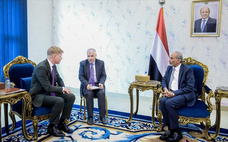 عضو مجلس القيادة محمود الصبيحي يستقبل المبعوث الأممي