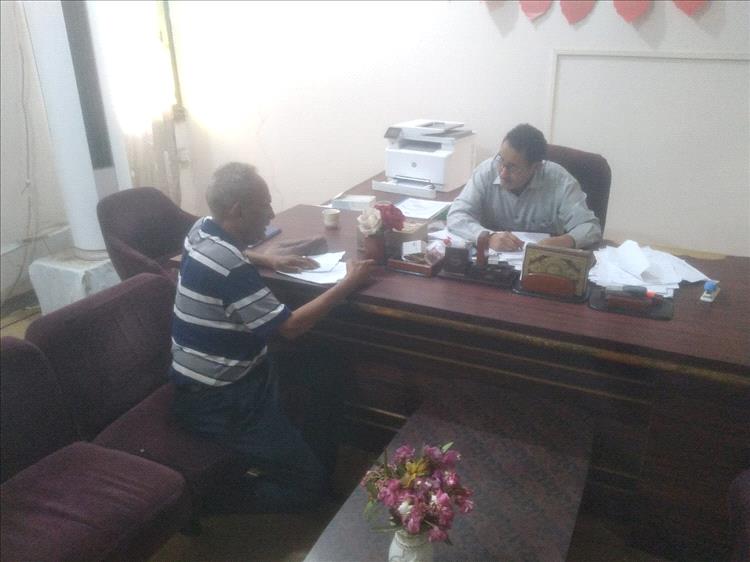 مدير عام مستشفى الأمراض النفسية يجتمع بمدير الدائرة النفسية بالمستشفى