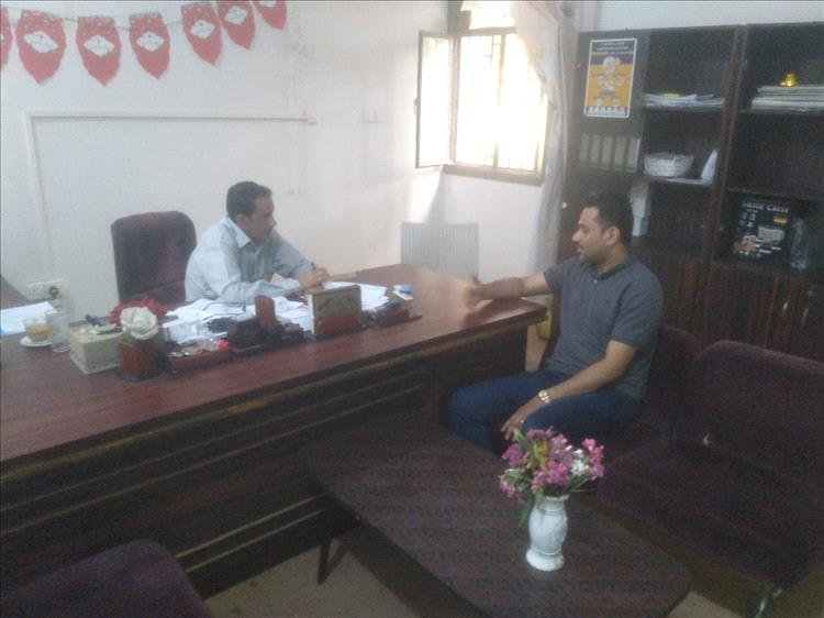 مدير عام مستشفى الأمراض النفسية يلتقي مسؤول الصحة في منظمة كير