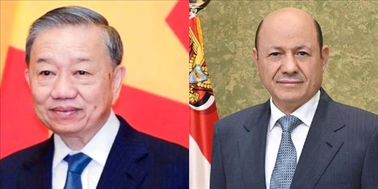 رئيس مجلس القيادة يهنئ الرئيس تو لام بمناسبة انتخابه رئيساً لفيتنام