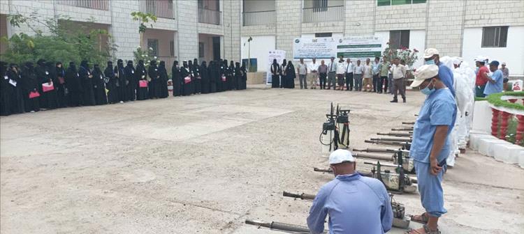 لحج.. تدشين حملة رش ضبابي ورذاذي والتوعية المجتمعية لتغيير السلوك بمديريتي الحوطة وتبن