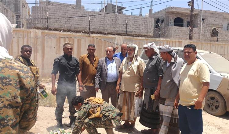 حملة مكافحة المخدرات في محافظة لحج تتلف كمية من شمة الحوت المخدرة