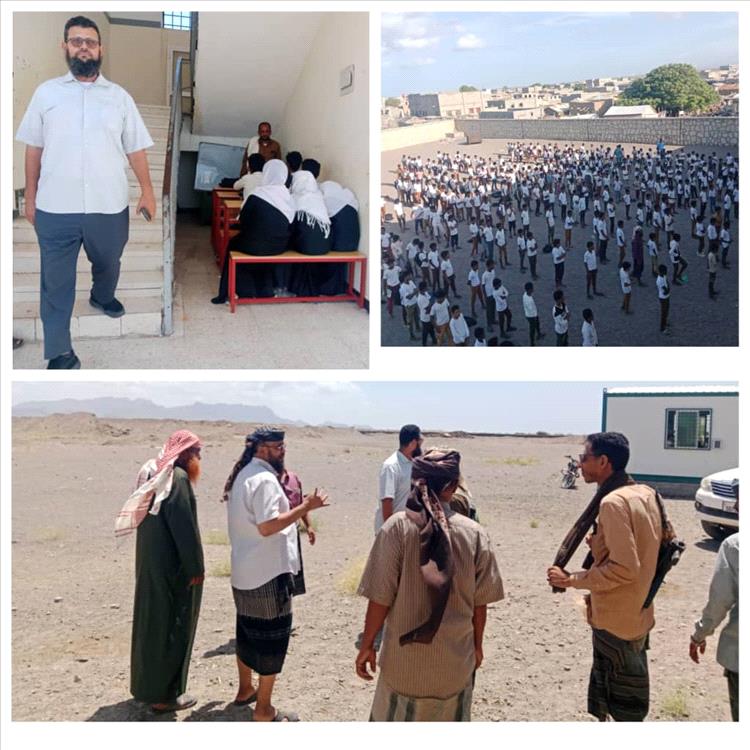 مدير عام المضاربة ورأس العارة يتفقد سير العملية التعليمية في عدد من مدارس المديرية