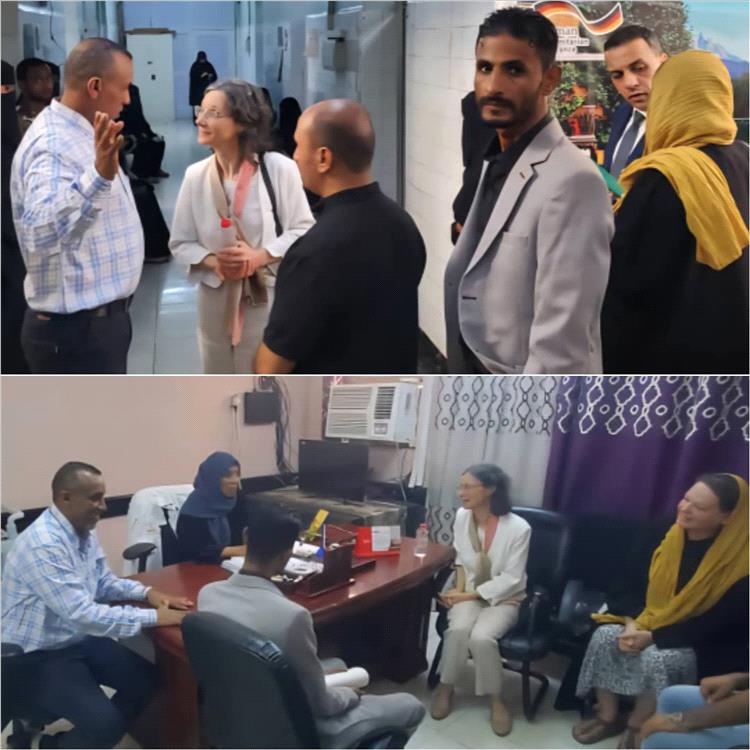 السفيرة الفرنسية تزور مجمع الميدان الصحي بمديرية صيرة في عدن