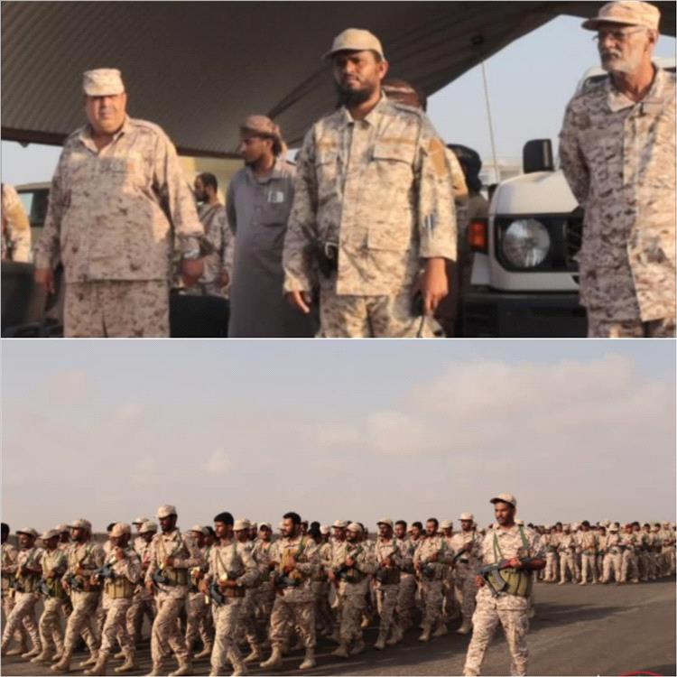 قائد الفرقة الأولى درع الوطن يتفقد جاهزية اللواء الخامس في قاعدة العند