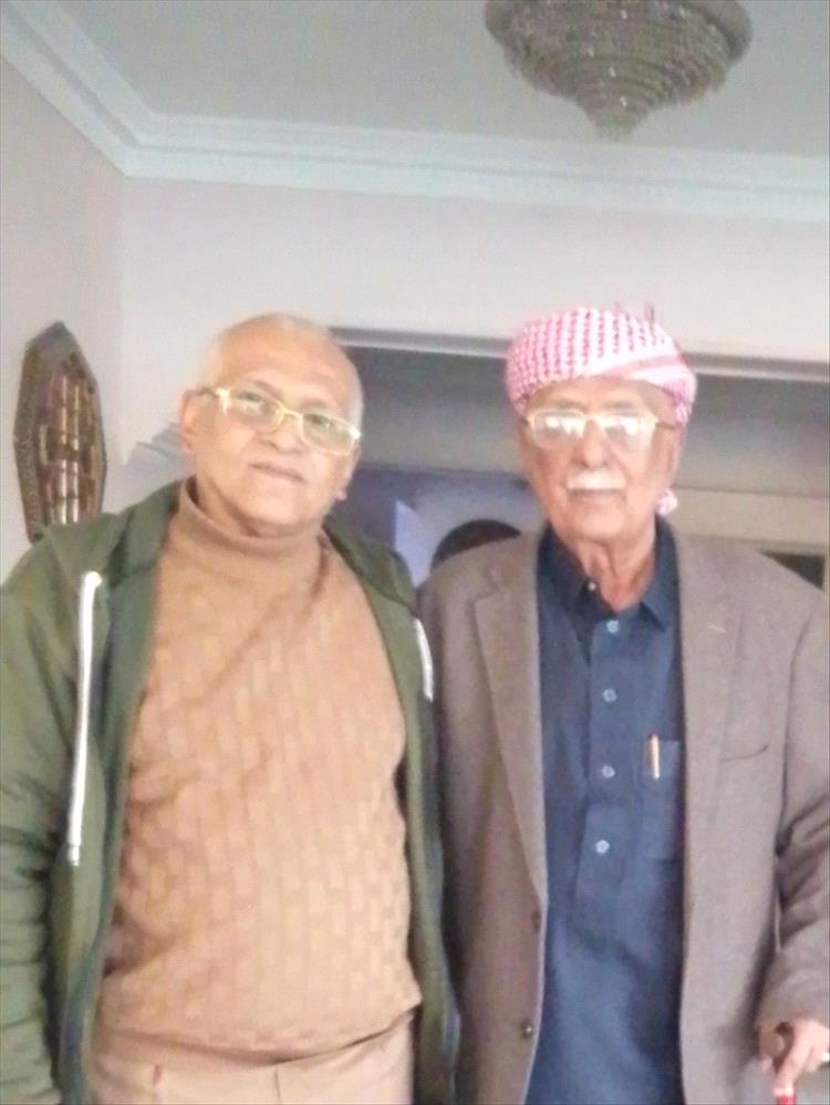 الصحفي حسن قاسم: سعدت بلقاء المناضل علي القفيش واستحضار ذاكرة النضال الوطني