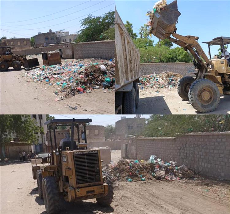 استمرار حملة النظافة الشاملة التي ينفذها صندوق النظافة والتحسين خنفر