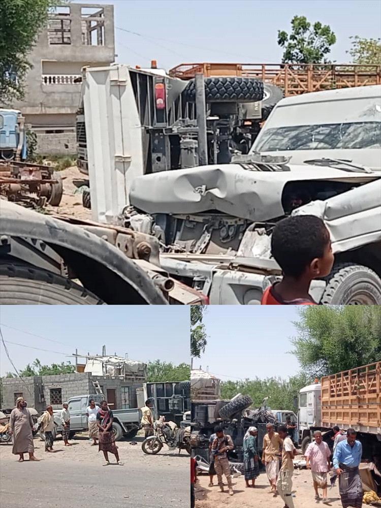 وفاة شخص وإصابة آخر في حادث سير بالقرب من الحوطة بمحافظة لحج