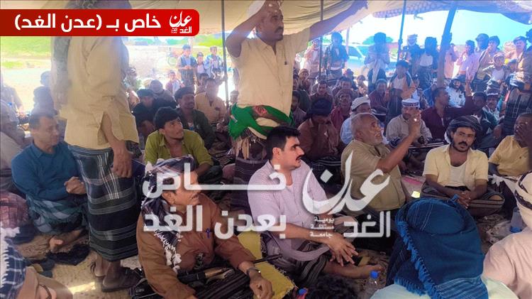 وكيل محافظة أبين يشارك في مسند قبلي بين قبيلتي آل يسلم وآل فداعره في أجواء من المحبة والأخوة