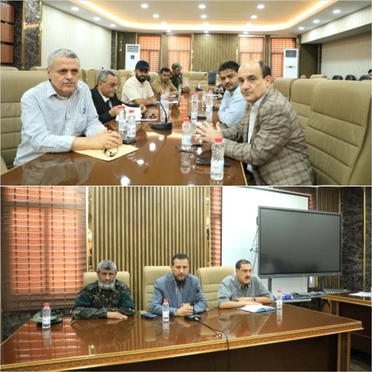 محافظ عدن يؤكد أهمية التنسيق لمنع البناء العشوائي خلال اجتماع وحدة الأراضي