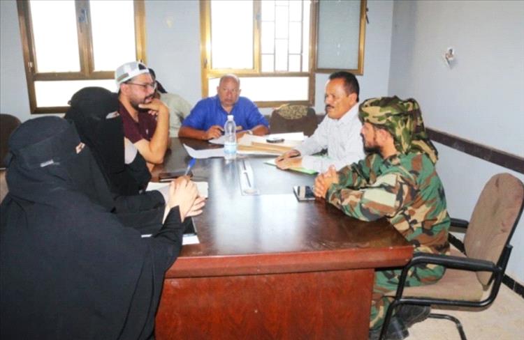 غانم يجتمع باعضاء الهيئة الإدارية للمجلس المحلي بمديرية كرش ويلتقي مع فريقي منظمة "أوكسفام" وهيئة المساحة الجيولوجية