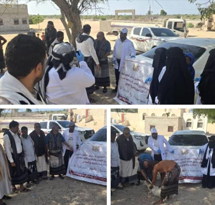 تدشين حملة التحصين البيطري للأغنام والماعز بمنطقة الجويري برضوم شبوة