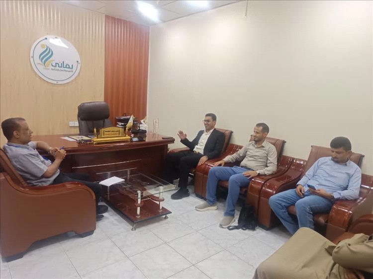 د.حَيمد ومؤسسة يماني يناقشان سير عمل مشروع تحسين خدمات المياه الممول من مركز الملك سلمان للإغاثة
