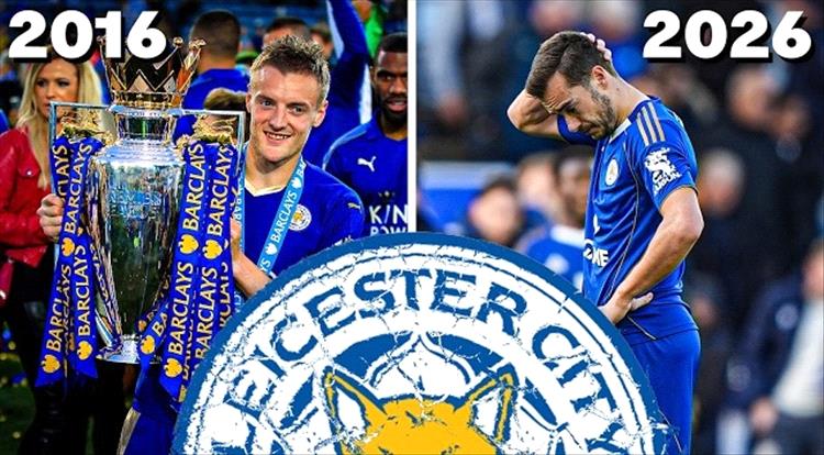 ليستر سيتي يهبط إلى الدرجة الثالثة بعد 10 سنوات من تتويجه بلقب الدوري الإنجليزي الممتاز